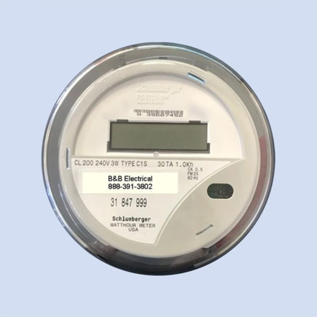 240v ICON Electronic Electric WATTHOUR METER Residential RV House Home Apartment 