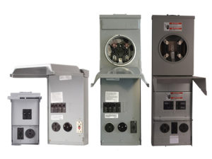 Image of RV surface boxes, 50 amp RV service